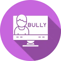 E-bullying  Glyph Shadow Icon