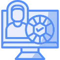 Physical Education  Line Filled Blue Icon
