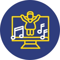 Dance Dual Line Circle Icon