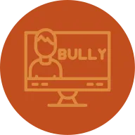 E-bullying Line Multi color Icon