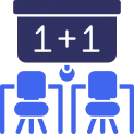 Classroom  Solid Two Color Icon
