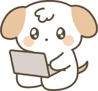 강아지 노트북을 하고 있는 모습