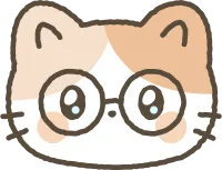 고양이 안경 쓴 얼굴