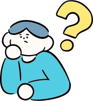 마루가족 유우씨 턱을 괴고 고민하고 있는 모습