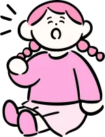 마루가족 하나짱 앉아서 말하고 있는 모습