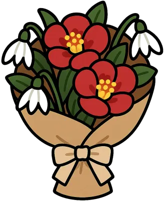 redbouquet, 선명한컬러꽃, 플랫아트소스, 감성그래픽소품, 고급스러운부케, 포인트드로잉, 부케스티커, 강렬한색감, 리본장식부케, 웨딩플라워, 포스터꾸미기, 꽃패턴추천, 레드