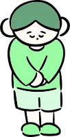 마루가족 하루짱 고개를 숙여 인사하는 모습