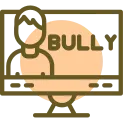 E-bullying Linear Circle Icon