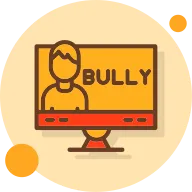 E-bullying Filled Shadow Cirlce Icon