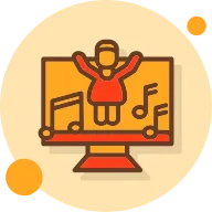 Dance Filled Shadow Cirlce Icon