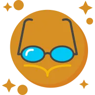 Reading Glasses Tailed Color Icon
