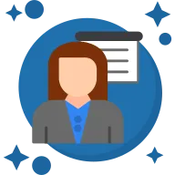 Teacher Tailed Color Icon