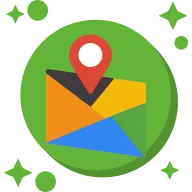 Map Tailed Color Icon