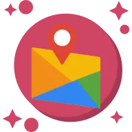 Map Tailed Color Icon