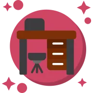 Desk Tailed Color Icon