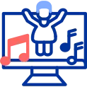 Dance Color Filled Icon