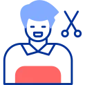 Hairdresser Color Filled Icon