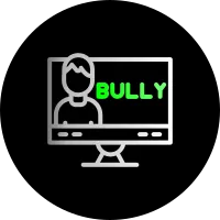 E-bullying Dual Gradient Circle Icon