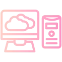 Computer Linear Gradient Icon