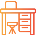 Desk Linear Gradient Icon