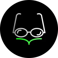 Reading Glasses Dual Gradient Circle Icon