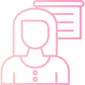 Teacher Linear Gradient Icon