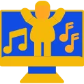 Dance Flat Two Color Icon
