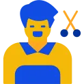Hairdresser Flat Two Color Icon