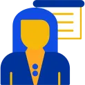 Teacher Flat Two Color Icon
