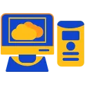 Computer Flat Two Color Icon