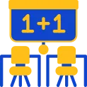 Classroom Flat Two Color Icon