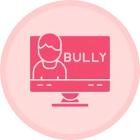 E-bullying Multicolor Circle Icon