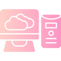 Computer Solid Multi Gradient Icon