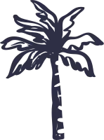 Hand Drawn Palm Tree Vector for Summer Vacation Holidays