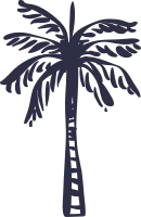 Hand Drawn Palm Tree Vector for Summer Vacation Holidays