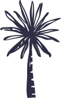 Hand Drawn Palm Tree Vector for Summer Vacation Holidays