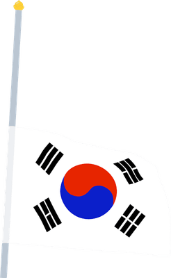 현충일 태극기