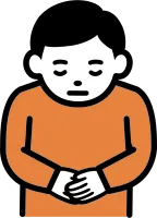 고개를 숙여 인사하는 모습