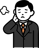 뒷목 잡고 한숨 쉬는 모습