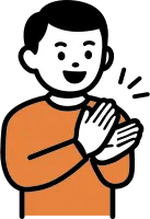박수치는 모습