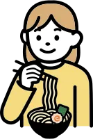 라멘 먹는 모습