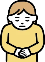 고개를 숙여 인사하는 모습