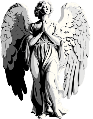 Angel Statue - Praying