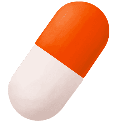 Hand Drawn Capsule Pill Clipart