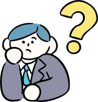 마루가족 직장인 유우씨 턱을 괴고 고민하고 있는 모습
