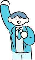 마루가족 학생 유우군 주먹을 들며 응원하고 있는 모습