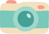 귀여운 카메라 일러스트