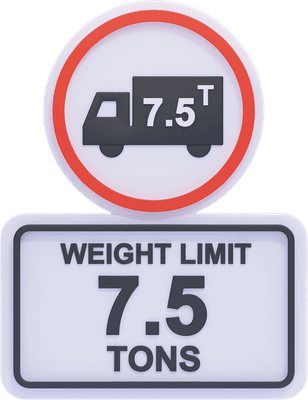Weight Limit Sign