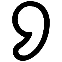 Drawing comma