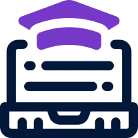 laptop dual tone icon. Sleek and modern icon for websites and mobile apps.